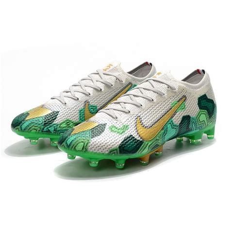 kylian mbappe cleats green and white